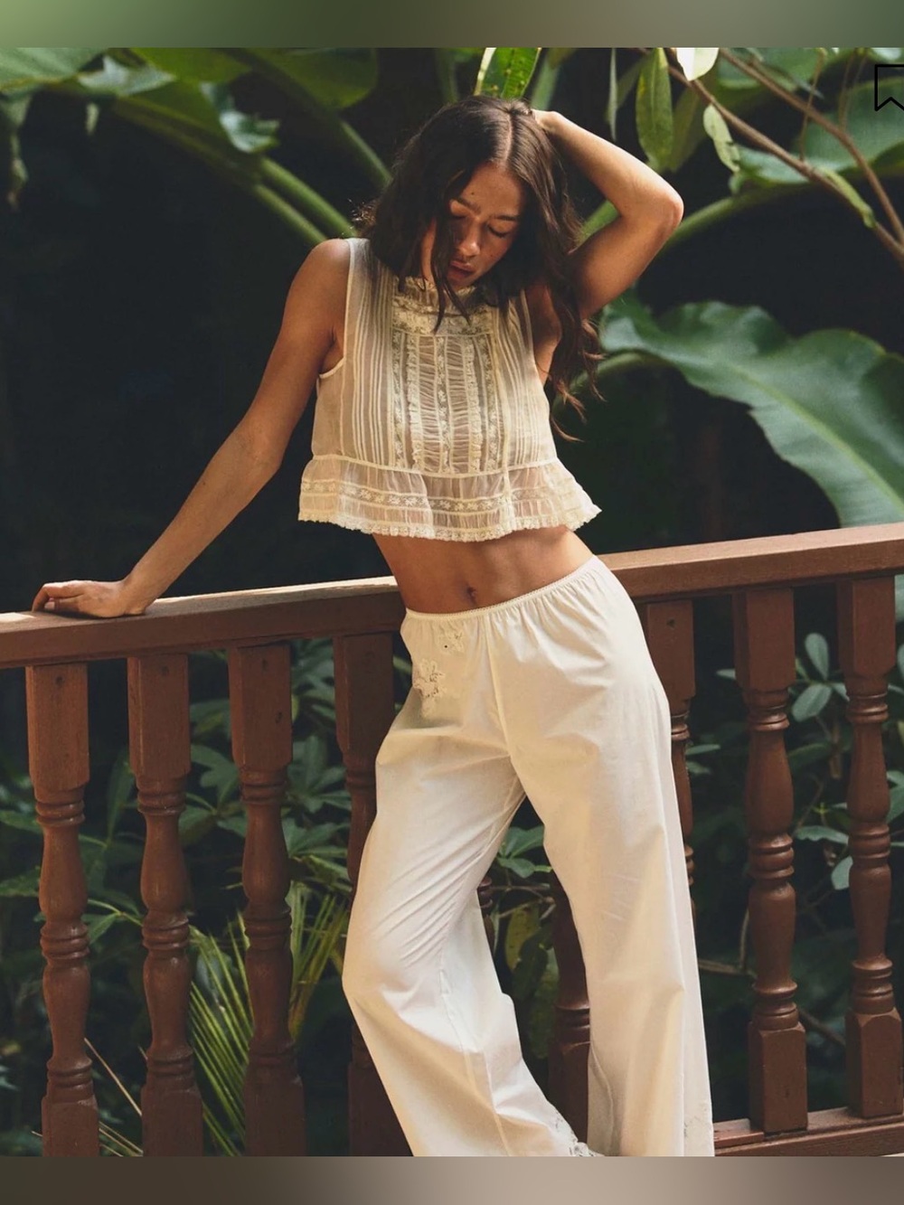 Doen Lavon Pant in salt size small